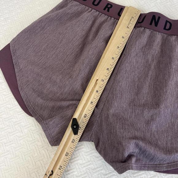 Under Armour Women's Size Small Purple Loose Fit Athletic Shorts Athleisure Run - Picture 9 of 10